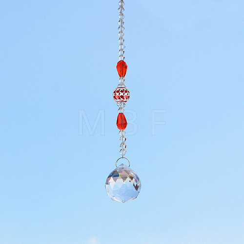 Crystal Glass Sun Catcher Pendant PW-WGA4FA9-03-1