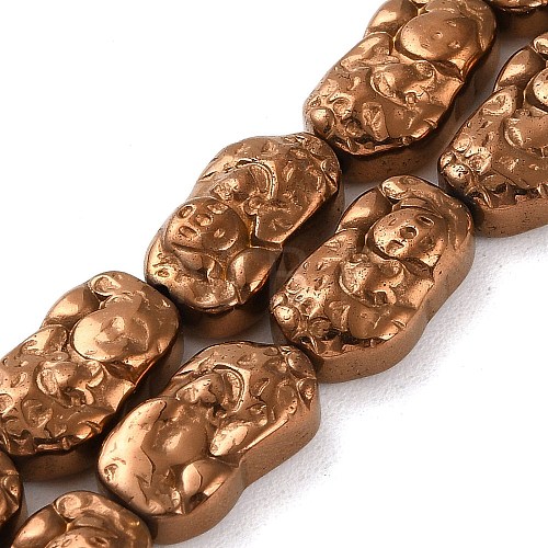 Electroplated Synthetic Non-magnetic Hematite Beads Strands G-F767-03F-1