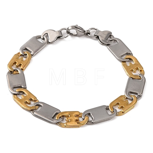 304 Stainless Steel Mariner Link Chain Bracelets BJEW-B078-58GP-1