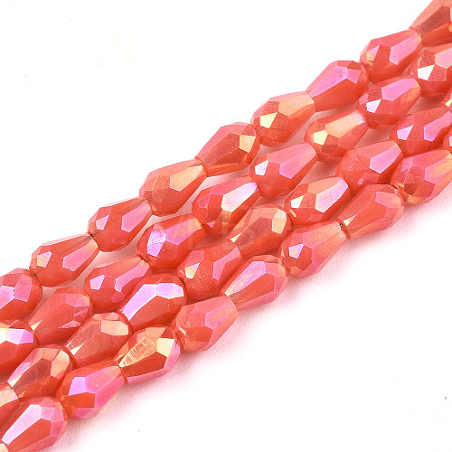 Electroplate Glass Beads Strands EGLA-S194-02A-A04-1