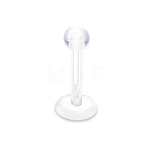 Acrylic 17 Gauge Ball Threadless Labrets WG334A1-02-1