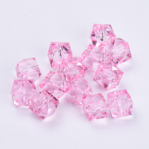 Transparent Acrylic Beads X-TACR-Q259-14mm-V03-1