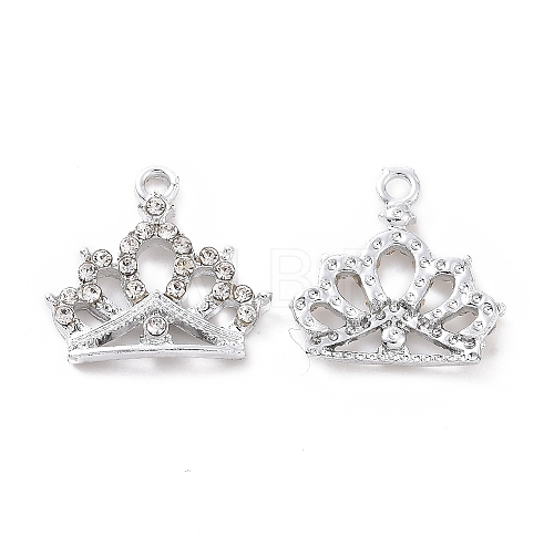 Alloy Rhinestone Pendants ALRI-C008-08P-1