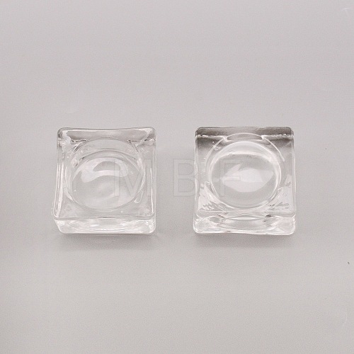 Square Glass Dappen Dish/Lid Bowl Cup Crystal Dish MRMJ-WH0075-16-1