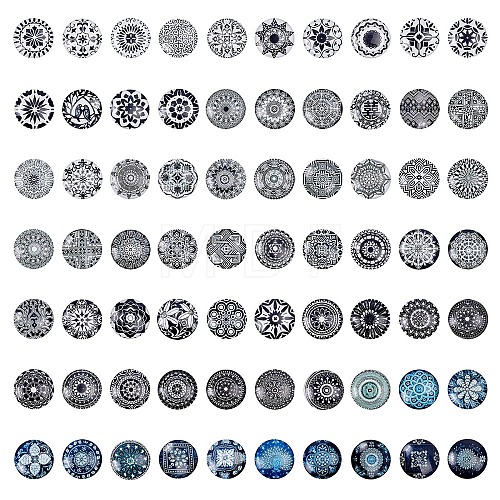 Flatback Glass Cabochons for DIY Projects GGLA-S047-25mm-06A-1