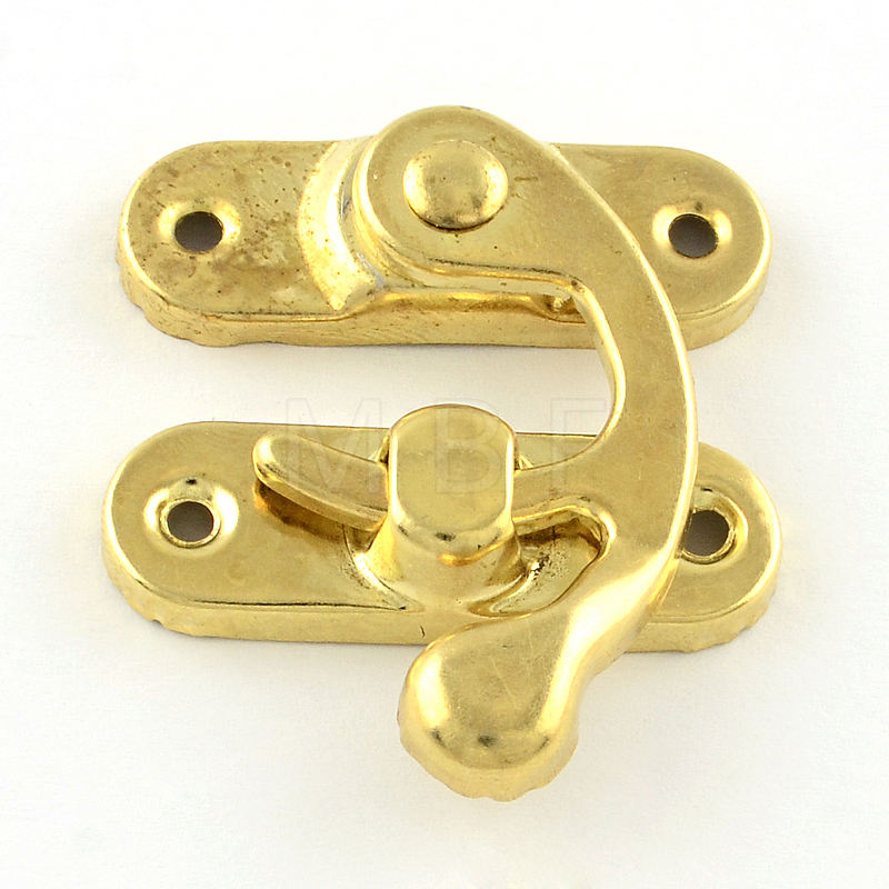 Iron Wooden Box Lock Catch Clasps - mybeadsfindings.com