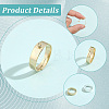 20Pcs 2 Colors Adjustable Brass Finger Rings Setting for Hanging Pendant KK-BBC0027-80-6