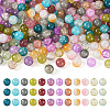  240Pcs 12 Colors Crackle Glass Beads CCG-TA0002-03-10