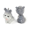 Flocky Resin Pendants FIND-A052-06G-2