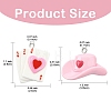 10Pcs Valentine's Day Resin Pendants FIND-YW0007-92A-3