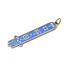 304 Stainless Steel Enamel Pendants STAS-F335-01B-2