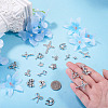 45Pcs 15 Styles Rack Plating Alloy Charms FIND-TA0008-90-7