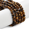 Natural Tiger Eye Beads Strands G-G099-4mm-4-5