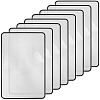 8Pcs PVC Page Magnifying Bookmarks AJEW-SP0002-33-1