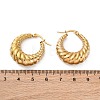 Ion Plating(IP) 304 Stainless Steel Hoop Earrings EJEW-O096-40G-2