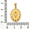 Golden 304 Stainless Steel Pendants STAS-K300-02G-W-3