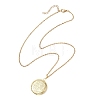 Brass Locket Pendant Necklaces NJEW-JN05906-5