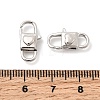 Heart Brass Lobster Claw Clasps KK-Z147-12P-3