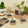 Square Wood Single Ring Display Stands RDIS-WH20001-01-3