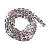 Electroplate Glass Beads Strands X-GLAA-G112-07G-2