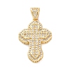 Brass Micro Pave Cubic Zirconia Pendants KK-S510-48G-01-1