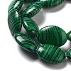 Synthetic Malachite Beads Strands G-P528-M06-01-4