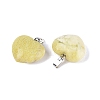 Natural Lemon Jade Pendants G-N362-05P-14-2