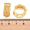 Brass Micro Pave Clear Cubic Zirconia Hoop Earrings for Women EJEW-T058-01C-G-3