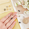 12Pcs 3 Colors Brass Micro Pave Clear Cubic Zirconia Tube Bails ZIRC-FH0001-30-3
