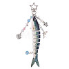 1Pc Resin Fish Pendant Decorations HJEW-CA0001-78A-1