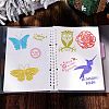 8 Sheets 4 Styles Clear Silicone Stamps DIY-CJ0002-11-7