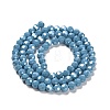 Electroplate Opaque Glass Beads Strands EGLA-A035-P6mm-A19-2