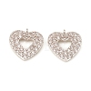 Brass Micro Pave Cubic Zirconia Charms KK-D160-62P-A-1