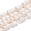 Natural Baroque Keshi Pearl Beads Strands PEAR-S020-O03-2