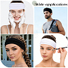 10Pcs 2 Colors Polyester Yoga Slastic Headbands OHAR-GF0001-56-5