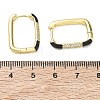 Brass Micro Pave Cubic Zirconia Hoop Earrings KK-CBA98BA-01G-C-5