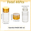 SUNNYCLUE 40Pcs Clear Glass Bottles Bead Containers CON-SC0001-15B-02-2