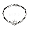 304 Stainless Steel Link Bracelets STAS-H263-28AS-2