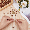 80Pcs 4 Styles Round Natural Wood Pendants and Connector Charms FIND-FH0007-65-4