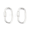 925 Sterling Silver Locking Carabiner Clasps STER-K173-20S-1