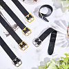 6Pcs 2 Colors Black PU Imitation Leather Purse Strap Accessories FIND-CL0002-24-4
