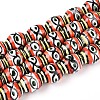 Handmade Porcelain Ceramic Beads Strands PORC-T135-07D-1