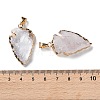 Raw Rough Natural Quartz Crystal Pendants G-T073-23G-03-3