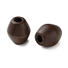 Spray Painted Wooden European Beads WOOD-A029-05-3