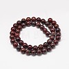 Natural Brecciated Jasper Round Beads Strands G-P075-14-8mm-2