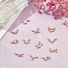 Brass Micro Clear Cubic Zirconia Pendants ZIRC-SC0001-06-4