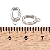 SHEGRACE Brass Spring Gate Rings XGR0096P-129P-2