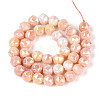 Anti-Tarnish Electroplate Glass Beads Strands GLAA-N010-10mm-11-3