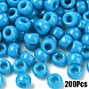 200Pcs Opaque Plastic Beads KY-YW0001-79A-1