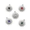 304 Stainless Steel Micro Pave Rhinestone Charms STAS-G369-05P-1